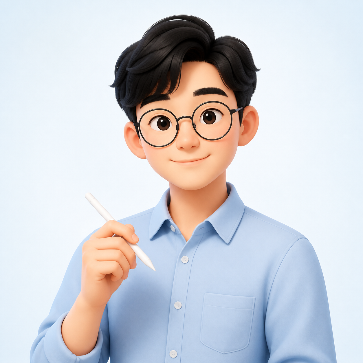 도윤 디자인 AI 직원 일러스트