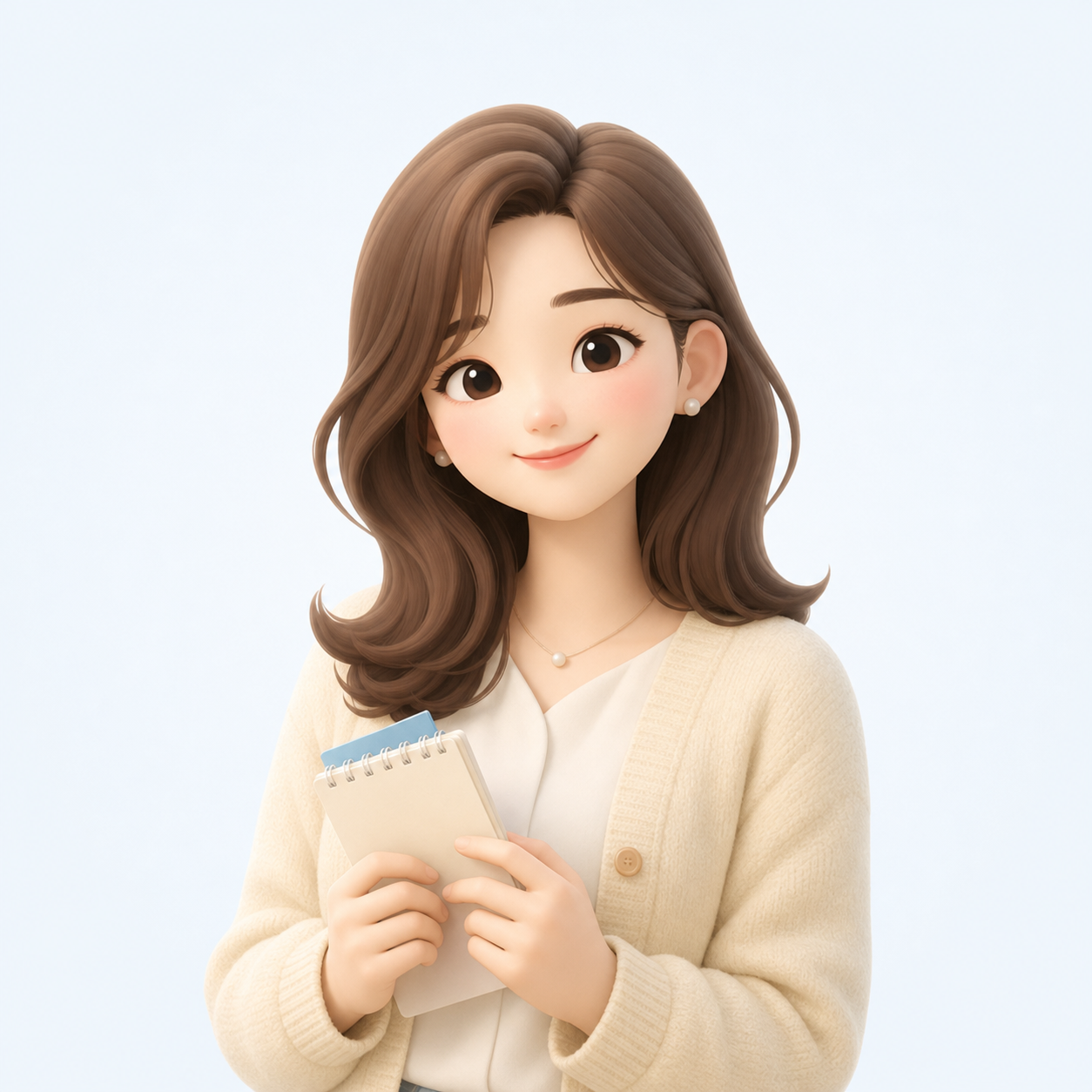 서하 문구 AI 직원 일러스트